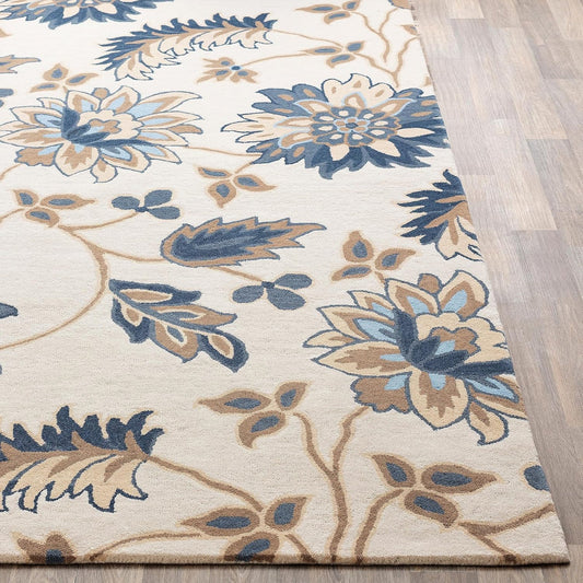 Snuvique Floral Hand Tufted Carpet & Rug