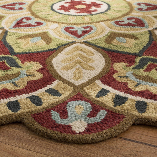 Cozyflower Round Tufted Carpet