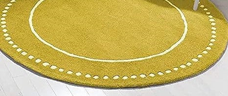 Yellowdot Round Tufted Carpet