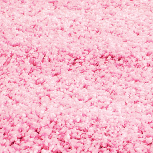 Pink Soft Treasures Round Shaggy Carpet