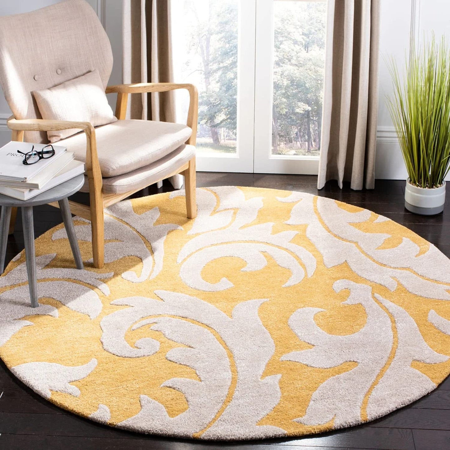 Snuvia Round Hand Tufted Rug