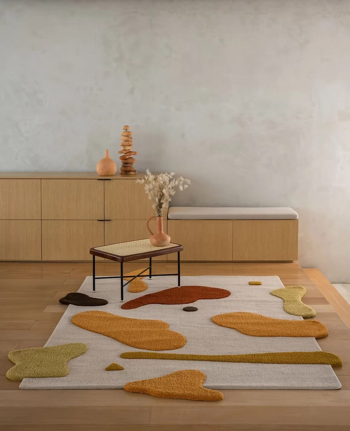 Moss Irregular Hand Tufted Carpet