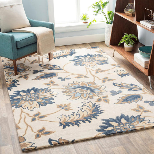 Snuvique Floral Hand Tufted Carpet & Rug