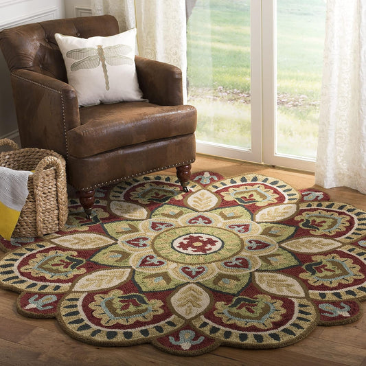 Cozyflower Round Tufted Carpet