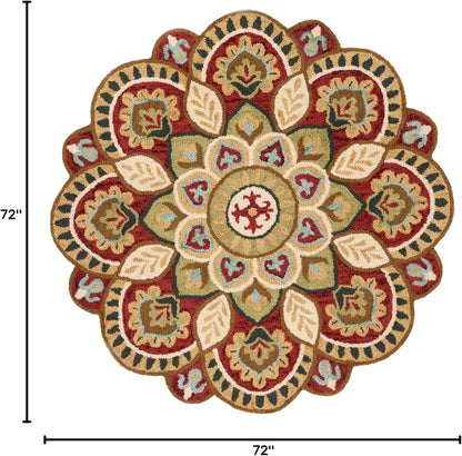 Cozyflower Round Tufted Carpet