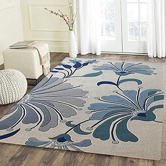 Plushvera Blue Tufted Carpet