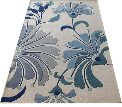 Plushvera Blue Tufted Carpet