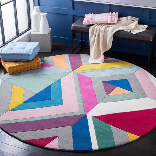 Velmore Round Hand Tufted Carpet & Rug