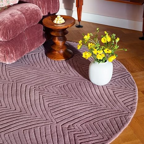 Fluffymora Round Hand Tufted Carpet & Rug