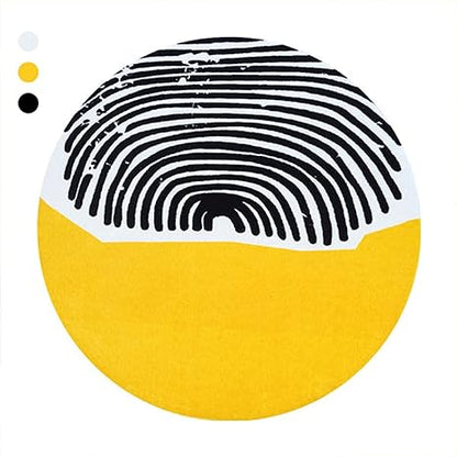 Luxuryellow Round Tufted Carpet