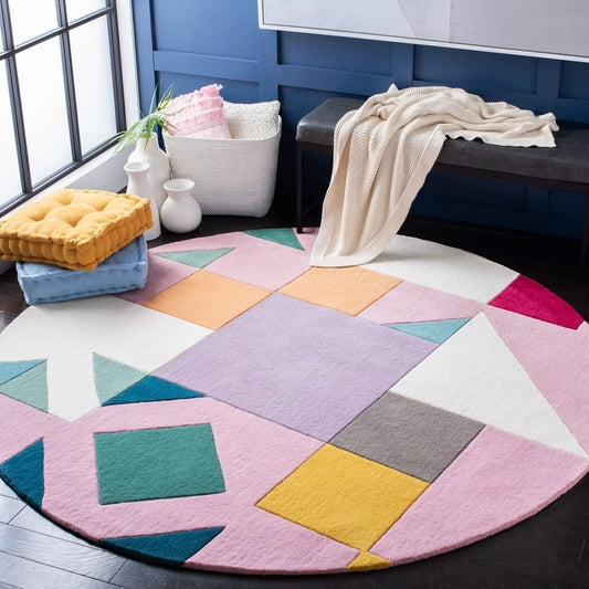 Circlequish Round Hand Tufted Carpet & Rug