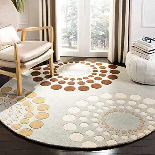 Fluffydot Round Tufted Carpet