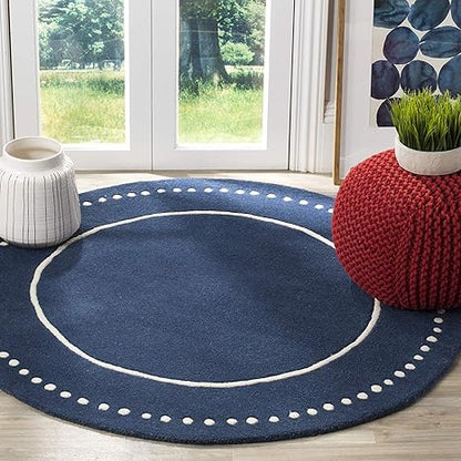 Orbitdot Round Hand Tufted Carpet & Rug