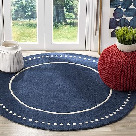 Orbitdot Round Hand Tufted Carpet & Rug
