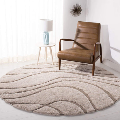 Chivora Round Shaggy Rug