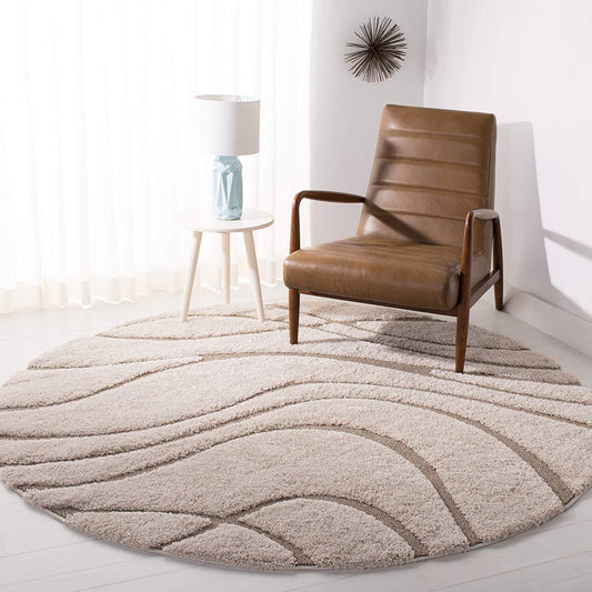 Chivora Round Shaggy Rug