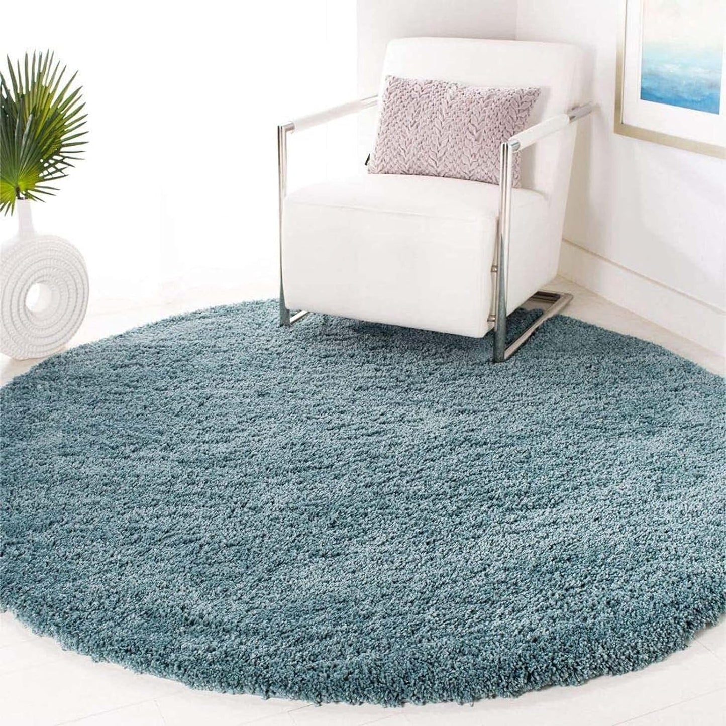 Loomxey Round Shaggy Carpet
