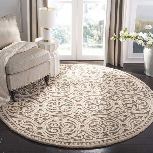 Orbiazora Round Hand Tufted Carpet & Rug