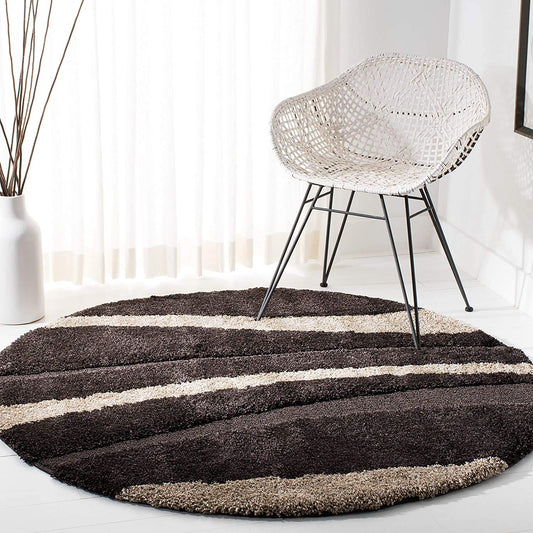 Multicolor Dreamy Round Shaggy Carpet