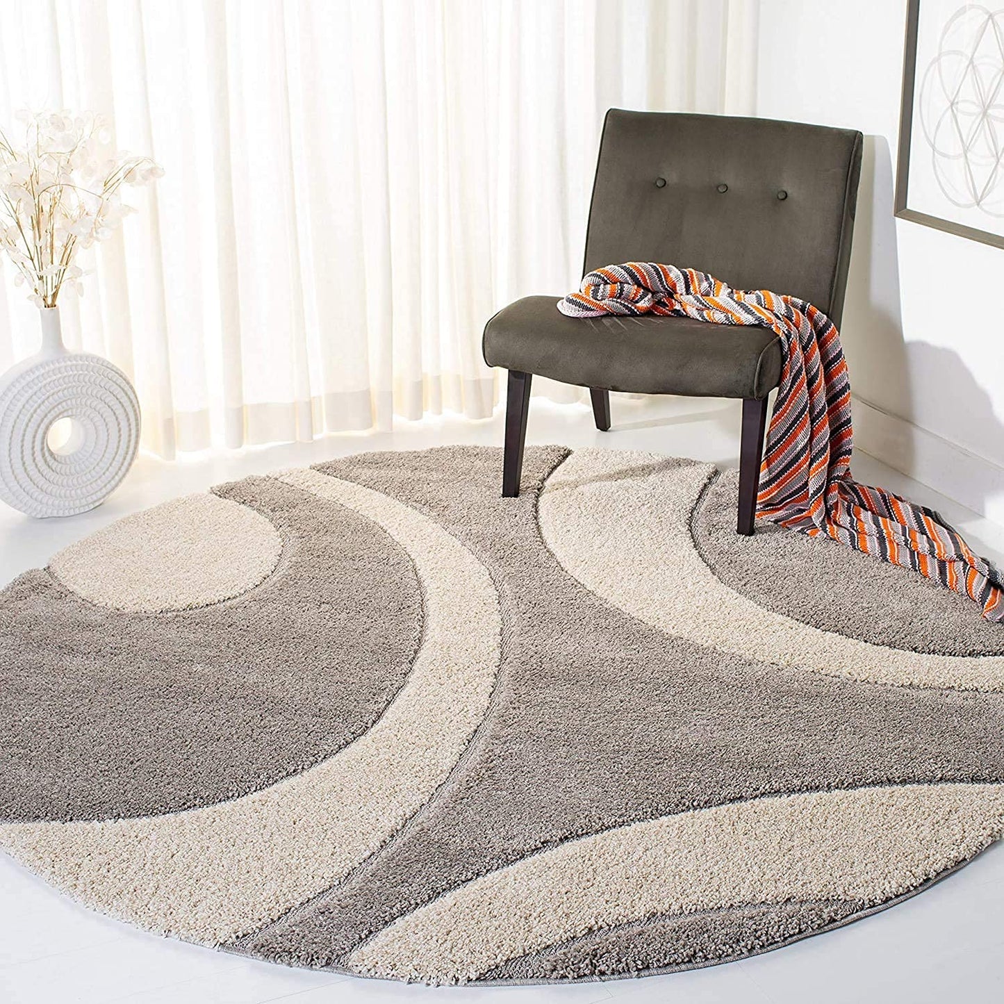 HavenInn Round Shaggy Carpet