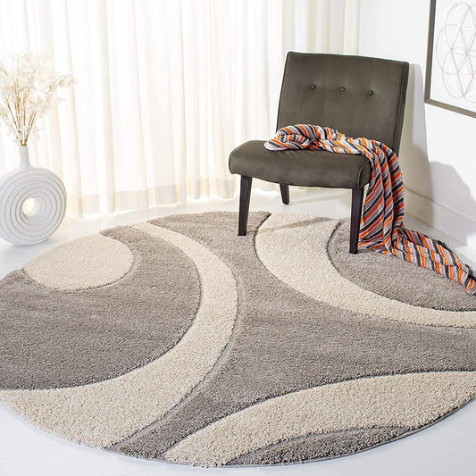 Harnano Round Shaggy Carpet