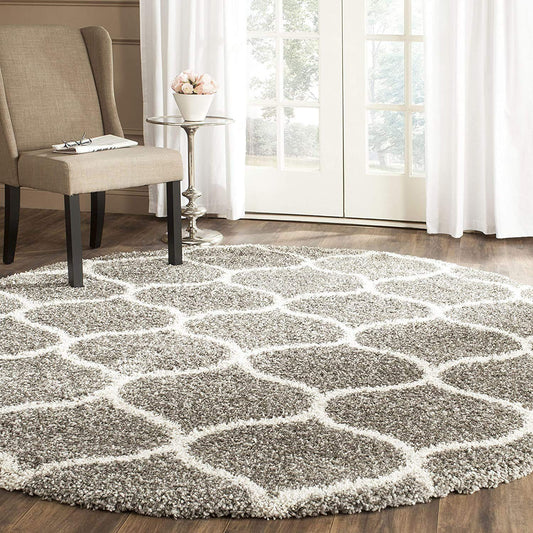 Light Hues Round Shaggy Carpet
