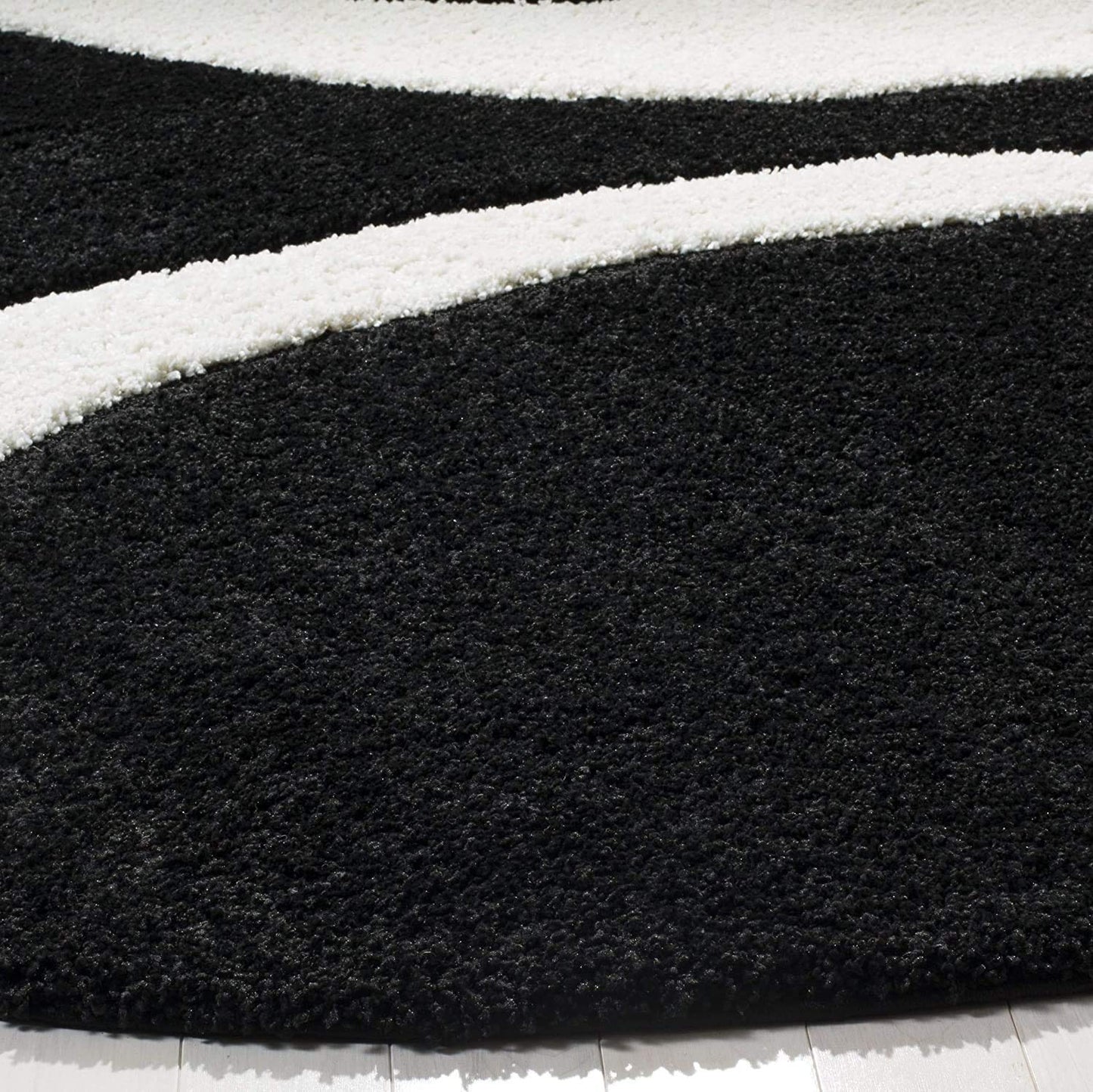 Multicolor Chic Round Shaggy Carpet