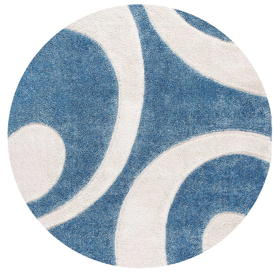 Wevara Round Shaggy Rug