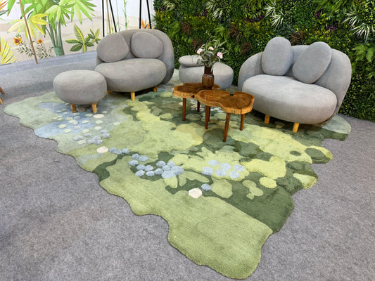 Silvara Irregular Hand Tufted Carpet & Rug