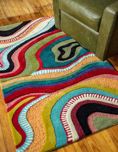 Pibble Irregular Multicolour Rug High Quality Premium Carpet
